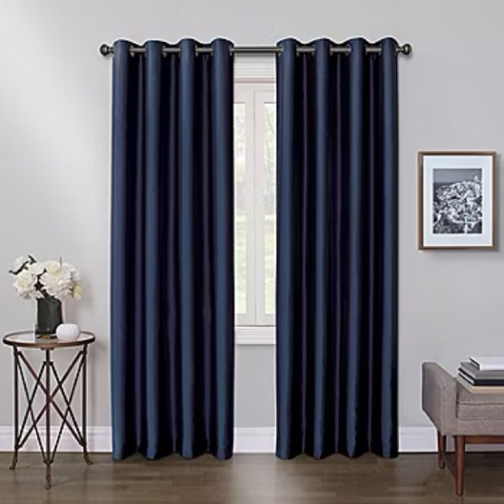 Max Blackout Mystique 100% Blackout Grommet Top Single Curtain Panel